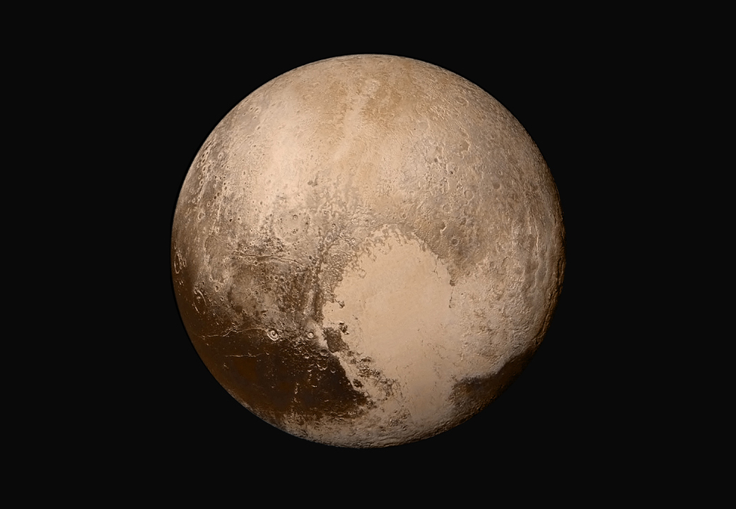 Pluto in True Colour